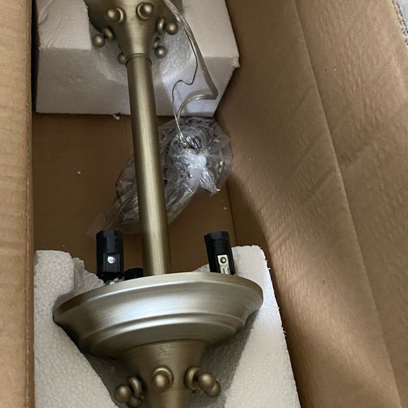 Golden Lighting Ella 3-Light White Gold Pendant - Picture 2 of 9